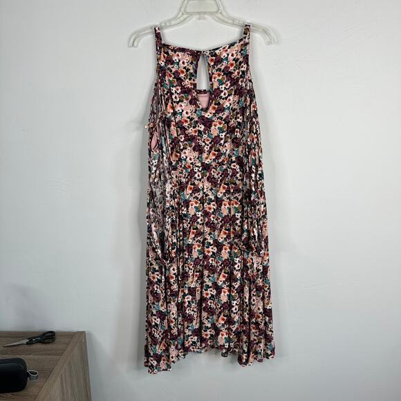 Torrid Cold Shoulder Floral Skater Dress - Picture 8 of 10